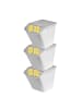 SmartStore 3er-Set Aufbewahrungsbox Collect Stack-it Weiß/Grau 51L