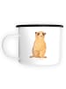 Mr. & Mrs. Panda Tasse Aus Emaille Erdmännchen ohne Spruch in Weiß