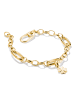 Thomas Sabo Charm-Armband Mit Drei Connect Links in gold