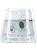 Mr. & Mrs. Panda Trinkglas Avocado Tanzen mit Spruch in Transparent