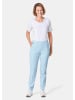 GOLDNER Kurzgröße:  Druckhose Martha Druckhose Martha in himmelblau / gemustert