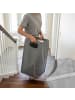 relaxdays Wäschesammler in Grau/ Weiß - (B)109,5 x (H)73,5 x (T)33 cm