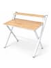 relaxdays Schreibtisch in Natur/ Weiß - (B)70 x (H)82 x (T)56 cm