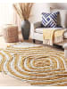 Beliani Kurzflor BINGOL in Beige/Gelb - (W) 140 x (H) 1.5 x (L) 200 cm