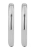 Adeliás Unisex Ohrringe – Klappcreole aus Titan in silber