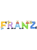 Playshoes Deko-Buchstaben "FRANZ" in bunt