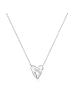Ania Haie Halskette Heart Kiss Pavé in silber
