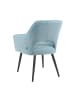 DUBI Möbel 2er-Set: Esszimmerstuhl Mika-Runa in Hellblau - (B)60 x (H)87 x  (T)65 cm