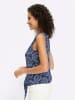 Heine Shirttop in marine-ecru-bedruckt
