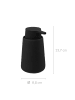 5five Simply Smart Seifenspender COCON, Keramik in Schwarz, Ø 8,8 x (H) 13,7 cm
