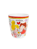 Blond Amsterdam Becher Roter Rand in Bunt - 350 ml