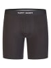Happy Shorts Boxer Jersey Long in schwarz, grau