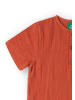 Little Green Radicals Short Sleeved Henley Top in Red