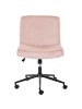 Beliani Bürostuhl GEDDES in Rosa/Schwarz - (W) 59 x (H) 85 x (L) 71 cm