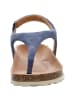 Verbenas Zehenstegsandale in blau