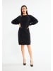 faina Damen Strickkleid in Schwarz