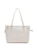 Lazarotti Bologna Leather Shopper Tasche Leder 36 cm in offwhite