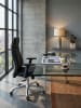 KADIMA DESIGN Bürostuhl PORTO Echt-Leder ergonomisch mit Kopfstütze