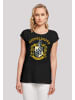 F4NT4STIC T-Shirt Harry Potter Hufflepuff Crest in schwarz