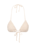 Moda Minx Bikini Top Scrunch Triangle in Beige