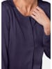 GOLDNER Kurzgröße:  Bluse Schlupfbluse mit modischem Kragen in marine