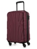 suitline Suitline - leichtes Handgepäck 55x35x20 cm Flugzeug-Trolley Koffer 34 L Bordgepäck in Burgund