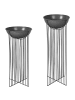 Beliani 2er-Set Indoor Blumentopf FICARIA in Schwarz