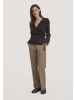 Hessnatur Strick Jacke in schwarzbeere