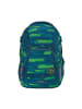 Coocazoo Schulrucksack MATE Lime Stripe in grün/blau