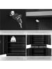 tectake Büroschrank Cosmo mit 2 Schubfächern 40x80x180cm