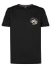 Petrol Industries Logo-T-Shirt Barranco in Schwarz