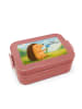 Mr. & Mrs. Panda MEPAL Bentobox Igel Blumen Design mit Spruch in Rot Pastell