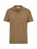 Hessnatur Hessnatur Jersey Polo Relaxed aus Leinen und Bio-Baumwolle in camel