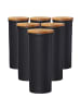 Ritzenhoff & Breker 6er Set Vorratsdosen Jasper in Schwarz-Braun 1,6 l in schwarz-braun