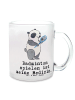 Mr. & Mrs. Panda Tasse Panda Badminton  mit Spruch in Transparent