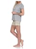 NORMANN e Pyjama kurzarm Shorty Fontprint - 74578 in gelb