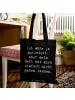 Mr. & Mrs. Panda Tote Bag Spruch Motivationsbett mit Spruch in Schwarz
