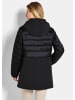 GOLDNER Steppmantel Steppmantel mit Softshell-Einsatz in schwarz