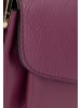 faina Crossbody Bag Aus Leder in Burgund