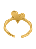 Steel_Art Ring mit Herz Damen Junia goldfarben in Goldfarben