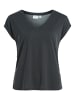 Vila T-Shirt Basic V-Neck Oberteil VIMODALA in Schwarz