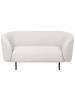 Beliani 2-Sitzer Sofa LOEN in Beige/Schwarz - (W) 155 x (H) 79 x (L) 70 cm