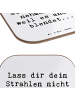 Mr. & Mrs. Panda Untersetzer Spruch Selbstvertrauen Strahlen mit... in Weiß
