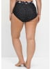 sheego Bikini-Hose in schwarz gepunktet