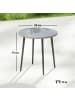 Outsunny Gartentisch,Ø80 x 74H cm,Grau