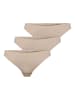 ONLY 3er-Pack G-String in Rugby Tan