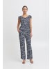 ICHI Casual Hose IHAYA Regular fit in Total Eclipse Ikat Circle