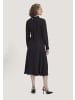 Hessnatur Hessnatur Kleid Midi tailliert aus LENZING™ ECOVERO™ Viskose in schwarz