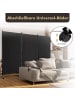 COSTWAY Raumteiler 3 tlg. 180cm in Schwarz