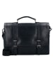 Leonhard Heyden Roma Aktentasche Leder 39 cm Laptopfach in schwarz